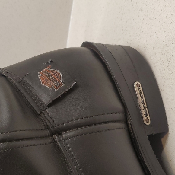 Mens HARLEY DAVIDSON leather boots (sz 10.5W) - Picture 6 of 8